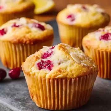 Lemon Cranberry Muffins