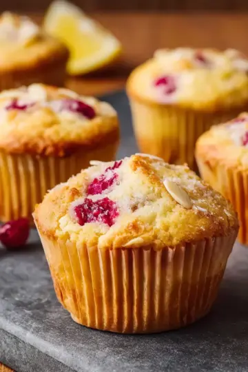 Lemon Cranberry Muffins