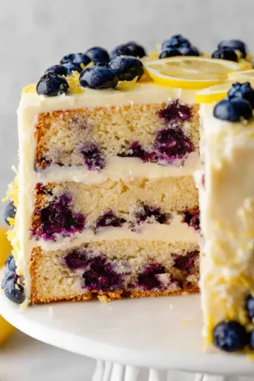 Lemon Blueberry Layer Cake