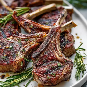 Garlic Rosemary Grilled Lamb Chops