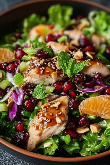 Asian Chicken Cranberry Salad