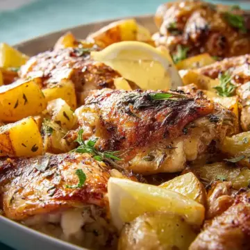 Greek Lemon Chicken and Potatoes