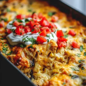 Chicken Burrito Casserole