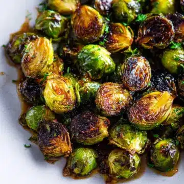 Honey-Garlic Glazed Roasted Brussels Sprouts