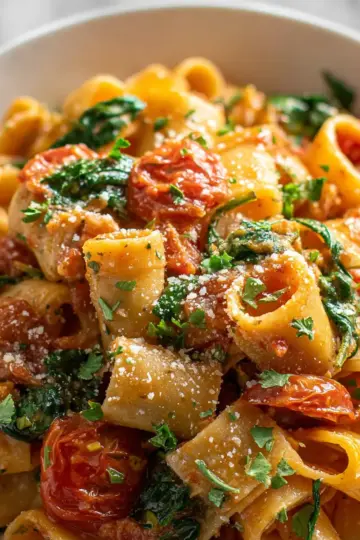 Tomato Spinach Pasta
