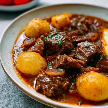 Beef Stifado (Greek Beef Stew)