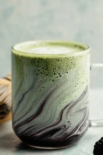 Blackberry Matcha Latte