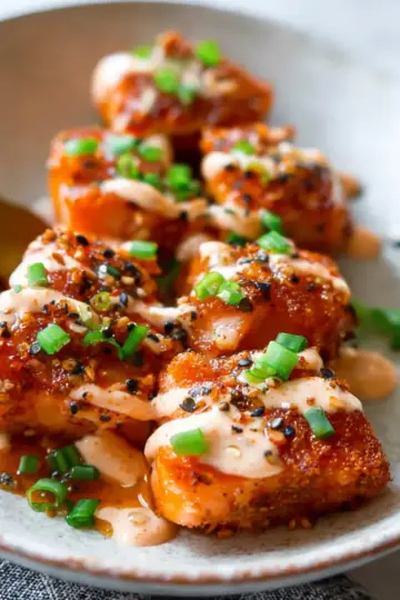 Bang bang salmon bites