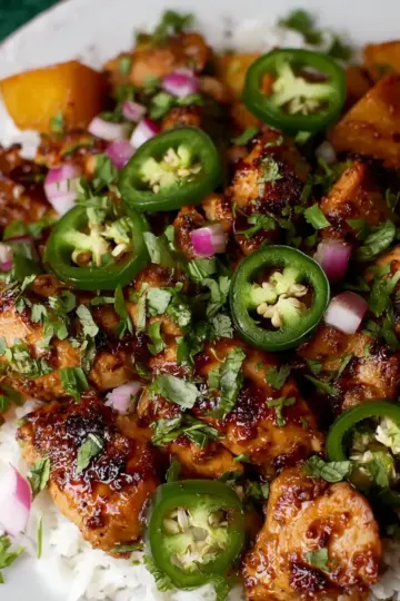 Peach Jalapeño Chicken