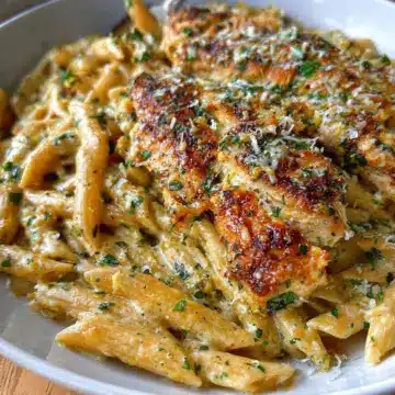 Garlic Parmesan Chicken and Pasta (One-Pan)