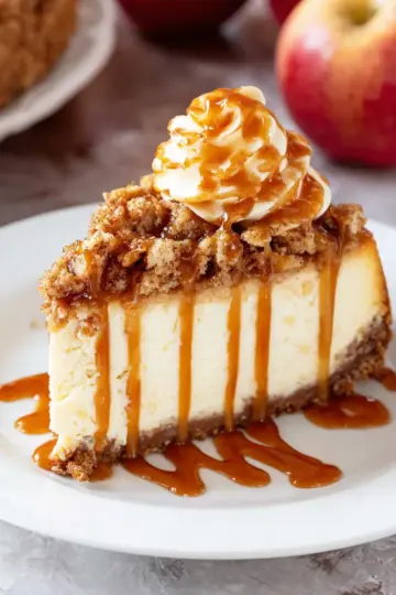 Apple Crisp Cheesecake