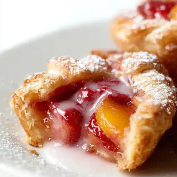 Easy Strawberry Peach Pie Bites Recipe
