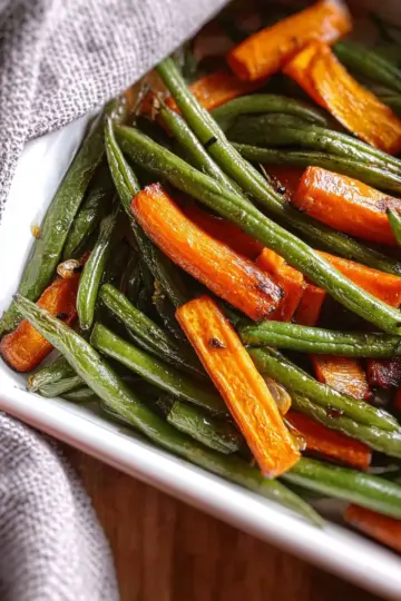 Roasted Green Beans and Carrots