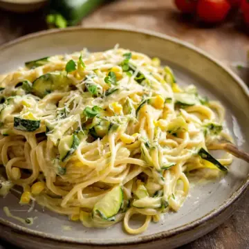Pasta with Creamy Zucchini Sauce