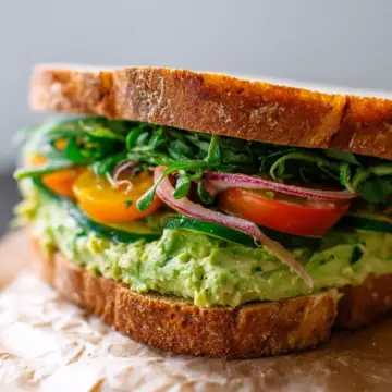 Green Goddess Hummus Sandwich