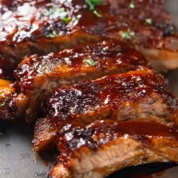 Oven Pork Ribs with Barbecue Sauce