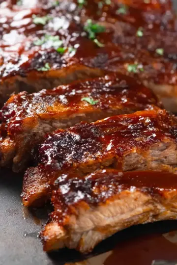 Oven Pork Ribs with Barbecue Sauce
