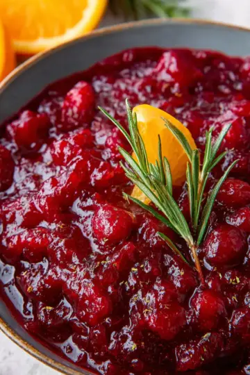 Ginger Orange Cranberry Sauce