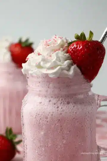 Fresh Strawberry Vanilla Milkshake