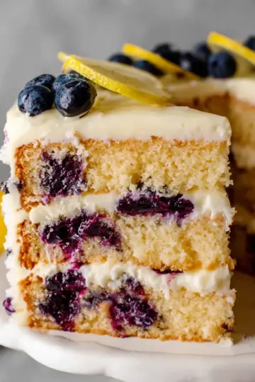 Lemon Blueberry Layer Cake