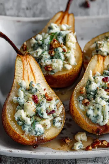 Blue Cheese Stuffed Pears