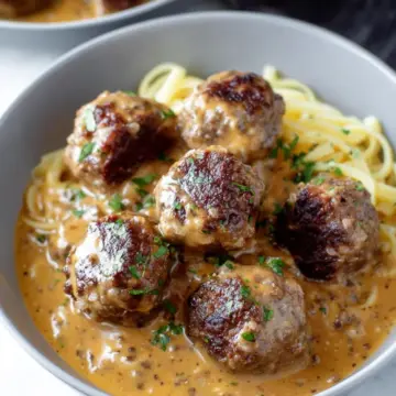 Easy Meatballs in Dijon Gravy