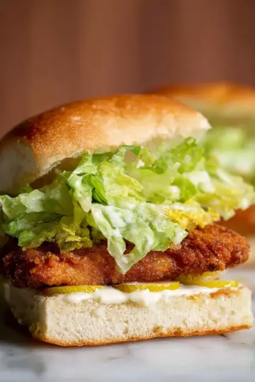 Crispy Chicken Caesar Sandwiches
