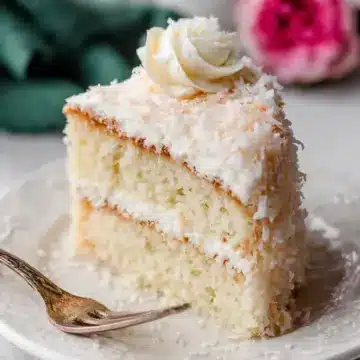 Fluffy & Moist Coconut Cake