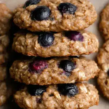 Healthy Blueberry Oatmeal Cookies