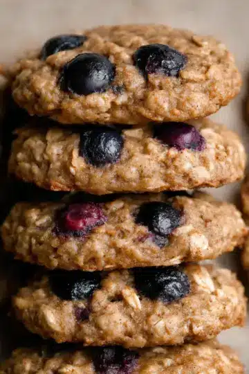 Healthy Blueberry Oatmeal Cookies