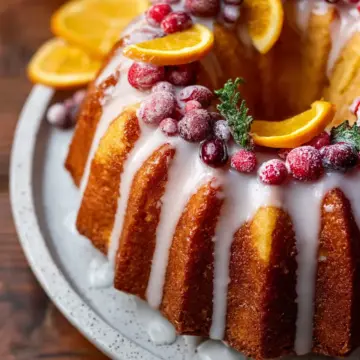 Cranberry Orange Bundt Cake