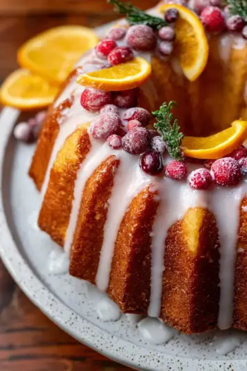 Cranberry Orange Bundt Cake