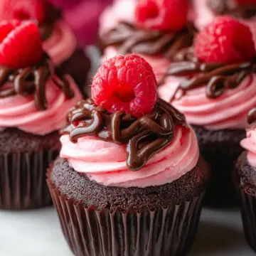 Raspberry Chocolate Cupcakes