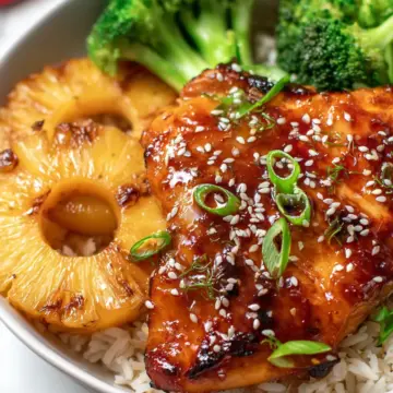 Pineapple Stuffed Teriyaki Chicken