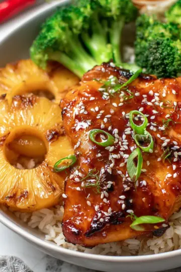Pineapple Stuffed Teriyaki Chicken