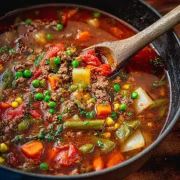 Easy Ground Beef Vegetable Soup
