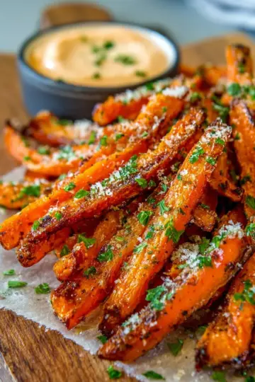 Parmesan Roasted Carrot Fries
