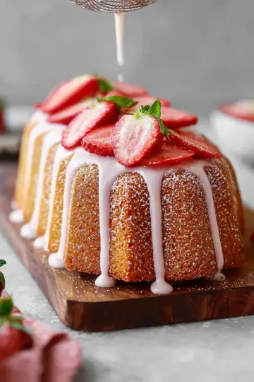 Strawberry Pound Cake