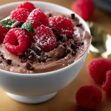 Really, Really Easy Chocolate Raspberry Mousse