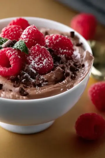 Really, Really Easy Chocolate Raspberry Mousse