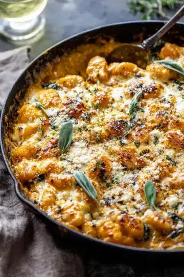 One-Skillet Pumpkin Gnocchi Bake