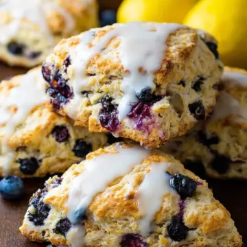 Greek Yogurt Lemon Blueberry Scones