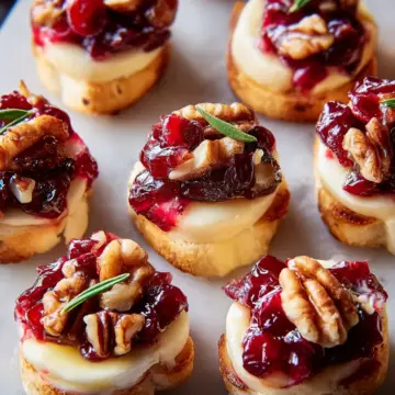 Cranberry Brie Bites