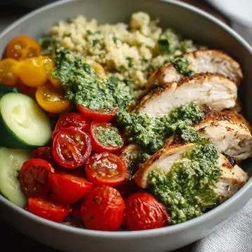 Pesto Chicken Power Bowls