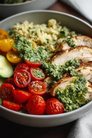 Pesto Chicken Power Bowls