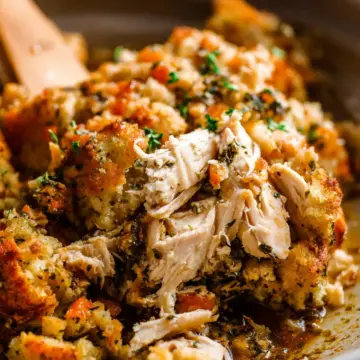 Slow Cooker Chicken and Stuffing