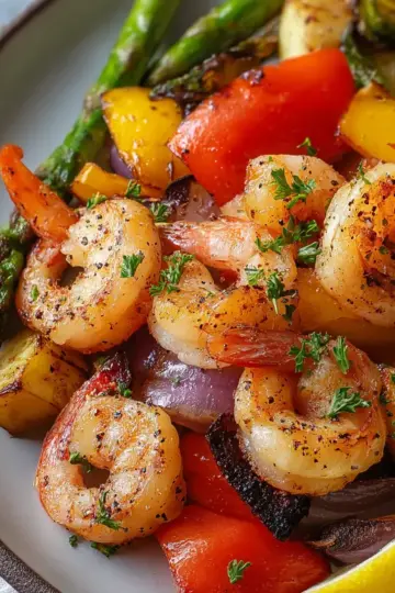 Delicious Air Fryer Shrimp and Vegetables in 26 Minutes