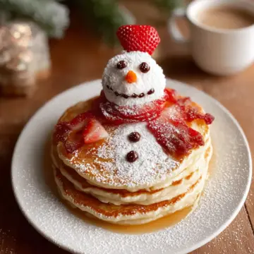 Snowman Pancakes