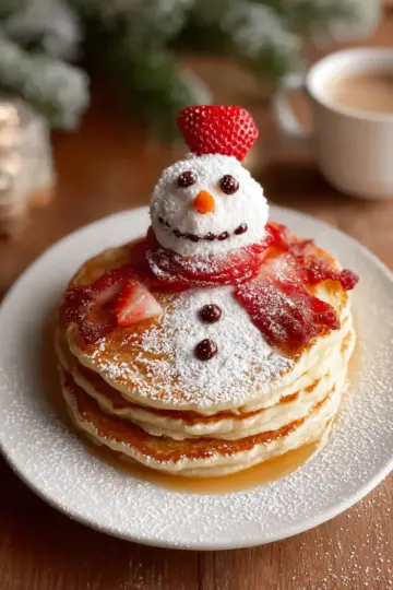 Snowman Pancakes