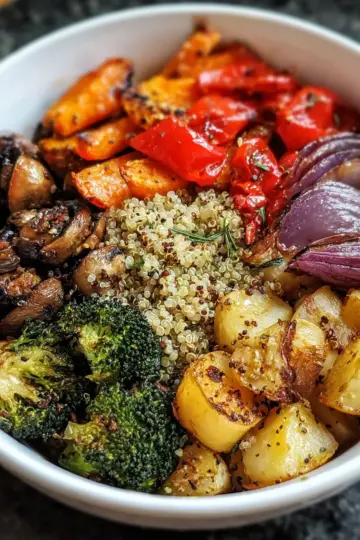 Easy Quinoa and Roasted Veggie Bowl Recipe